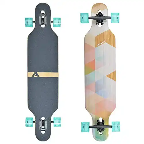 Longboard Apollo Nauro – TwinTip Drop-Through aus Bambus