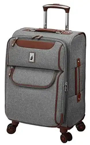 London Fog Westminster erweiterbarer Spinner Koffer in Grau, 50,8 cm