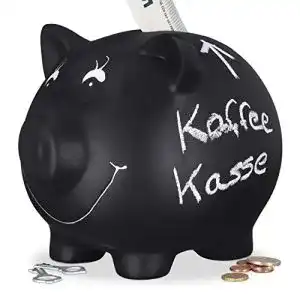 Sparschwein Relaxdays aus Keramik zum Beschriften mit Kreide