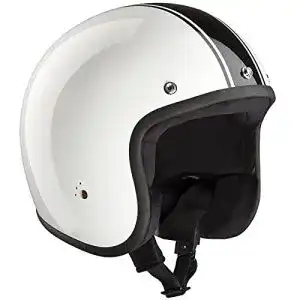 Bandit Helm Band-It Bandit ECE Jet Classic Jethelm in Weiß/Schwarz, Größe S
