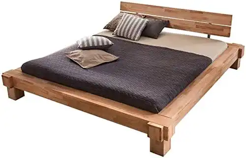 Massivholzbett Luna von Woodlive 180×200 cm in Kernbuche