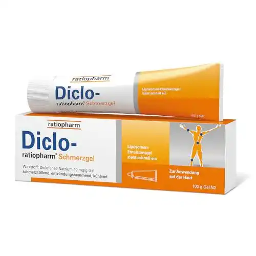 Schmerzgel Ratiopharm Diclo zur Linderung von Gelenkbeschwerden