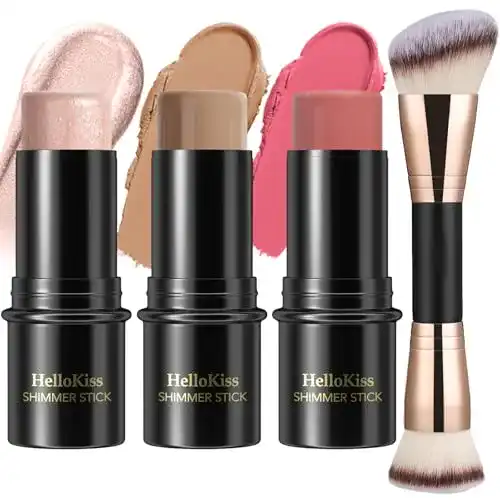 Creme-Rouge Hilareco 3 Stück Konturstift-Set mit Highlighter und Bronzer
