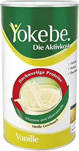 Yokebe Aktivkost Vanille Diätshake für Gewichtsabnahme