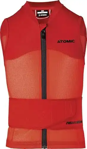 Rückenprotektor für Kinder ATOMIC Live Shield Vest JR in Rot, Größe M