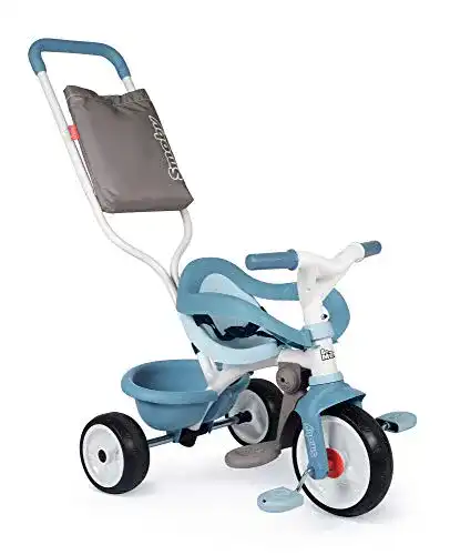 Dreirad mit Schubstange Smoby Be Move Komfort blau für Kinder