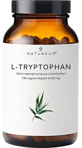 Tryptophan Naturkur L-500 mg – 240 Kapseln im Apothekerglas