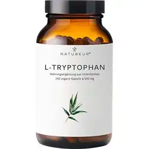 Tryptophan Naturkur L-500 mg – 240 Kapseln im Apothekerglas