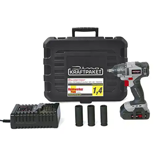 Elektro-Schlagschrauber Dino Kraftpaket 130200 mit Akku und Zubehör