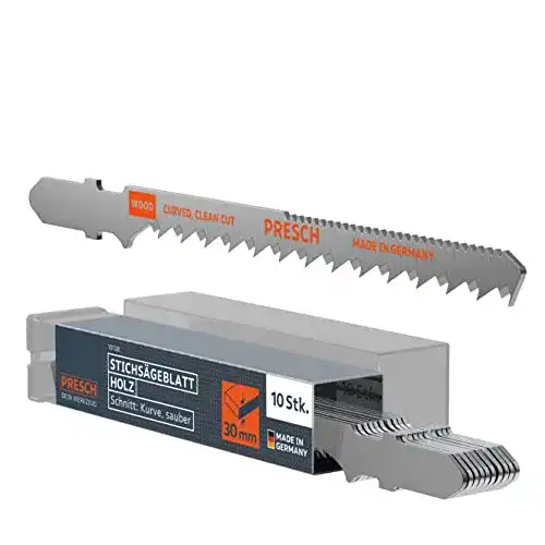 Stichsägeblätter für Holz im 10er Pack von Presch