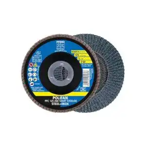 Fächerscheiben 125mm PFERD 10er Set POLIFAN Z BOX D