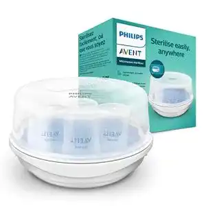 Mikrowellen-Dampfsterilisator von Avent für Babyflaschen und Zubehör