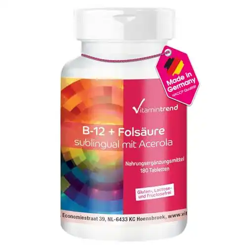Vitamin B12 und Folsäure Tabletten von Vitamintrend