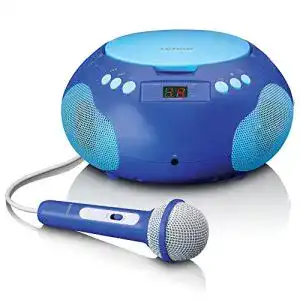 Lenco SCD-620 Kinder CD-Player mit Mikrofon und FM Empfänger