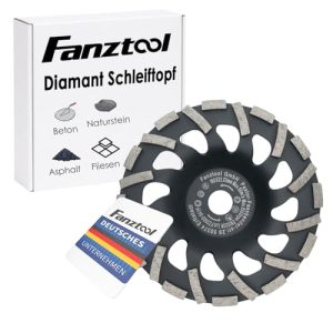 Diamant Schleiftopf Fanztool 180 mm x 22,2 mm für Bauanwendungen