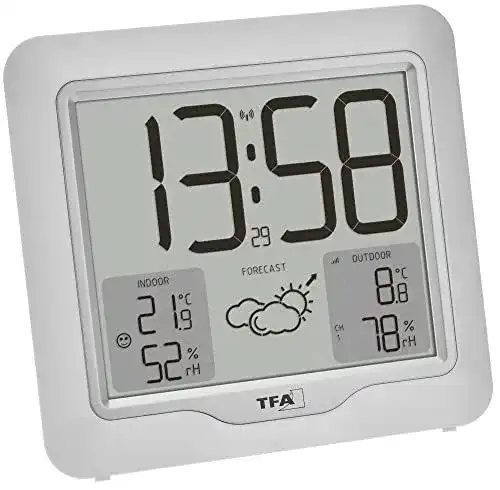 TFA Dostmann Digitale Funkwetterstation mit Außensender