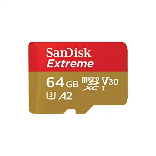 SanDisk Extreme MicroSDXC UHS-I Speicherkarte 64 GB mit Adapter