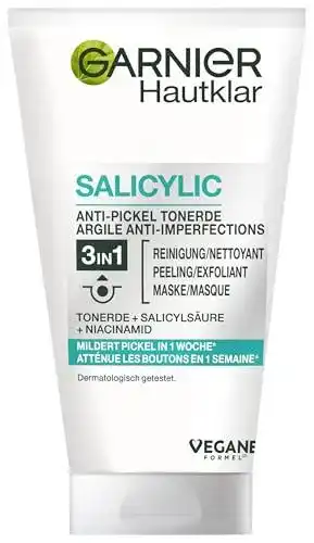 Gesichtsreinigung Garnier Hautklar 3 in 1 für unreine Haut