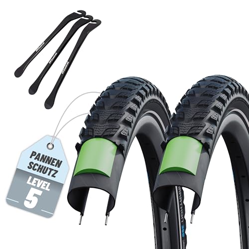 Schwalbe Fahrradreifen Marathon 365 2er Set 28 Zoll mit Reflexstreifen