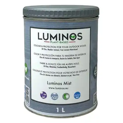 Holzlasur Grau Solrac Luminos LUM1101 Mist für Außenanwendung