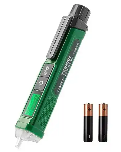 Berührungsloser Spannungsprüfer TN-213 von Tesmen mit Taschenlampe und LCD-Anzeige