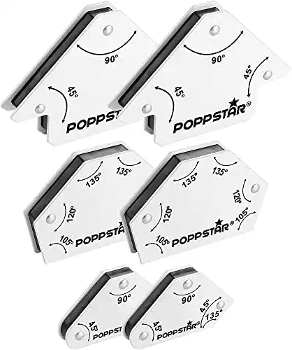 Winkelmagnet Poppstar Schweißmagnet-Set für präzises Arbeiten