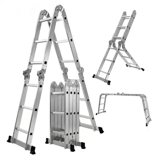 Treppenleiter Craftfull Aluminium Mehrzweckleiter CF-104A 6in1