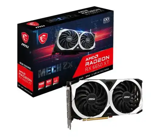MSI Radeon RX 6650 XT Mech 2X 8G OC Gaming Grafikkarte