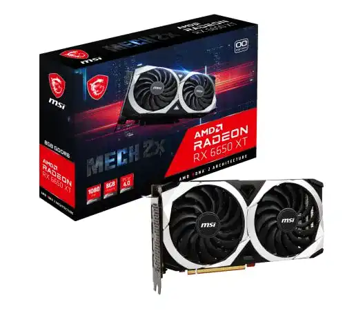 MSI Radeon RX 6650 XT Mech 2X 8G OC Gaming Grafikkarte