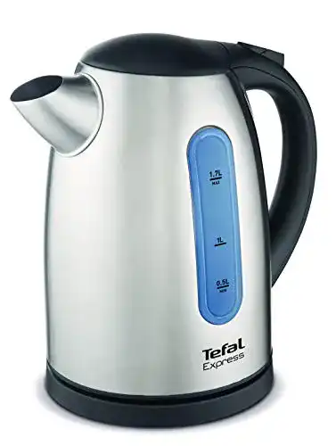 Tefal Express Wasserkocher mit Wasserstandsanzeige und Edelstahl-Optik