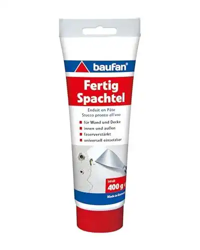 Baufan Fertigspachtel Weiß 400g – Spachtelmasse für Wände und Decken
