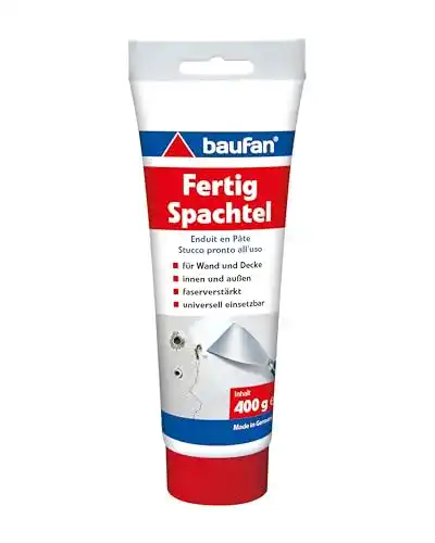 Baufan Fertigspachtel Weiß 400g – Spachtelmasse für Wände und Decken