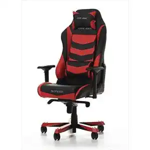 DXRacer Iron IS166 Gaming-Stuhl in Rot mit verstellbaren Armlehnen
