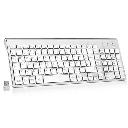 Ergonomische kabellose Tastatur von Cimetech mit QWERTZ Layout