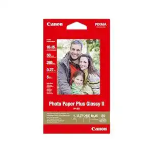 Fotopapier 10×15 cm Canon PP-201 glänzend für Tintenstrahldrucker