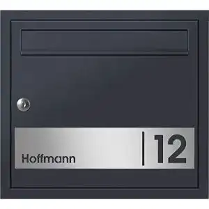Unterputz-Briefkasten Frabox Design Oleva mit Hausnummer
