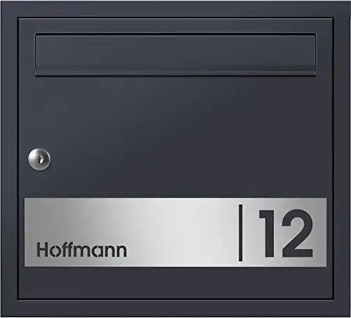 Unterputz-Briefkasten Frabox Design Oleva mit Hausnummer