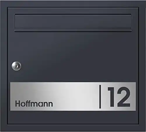 Unterputz-Briefkasten Frabox Design Oleva mit Hausnummer