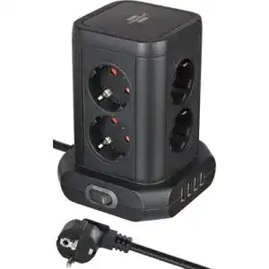 Steckdosenturm Brennenstuhl 8-fach mit USB und 2m Kabel