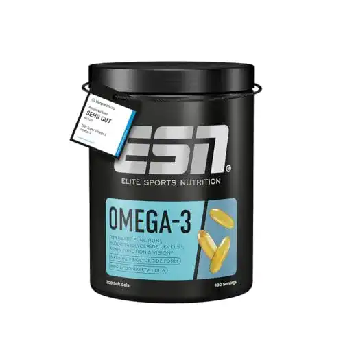 Omega-3-Kapseln Esn Omega-3, 300 hochdosierte Kapseln mit EPA und DHA