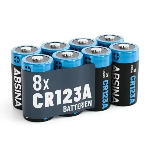 CR123A Absina 8er Pack 3V Lithium Batterie für Fotoapparat