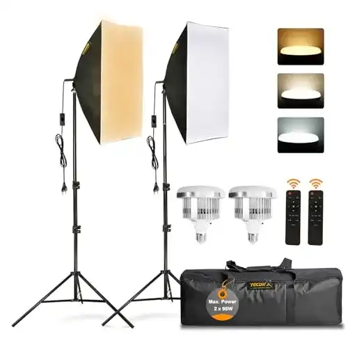 Softbox-Set Tecdigbo Fotostudio 95 W 2 x 50 x 70 cm