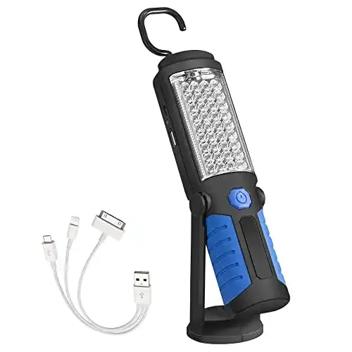 Werkstattlampe SunTop LED Arbeitsleuchte mit Magnet und Akku