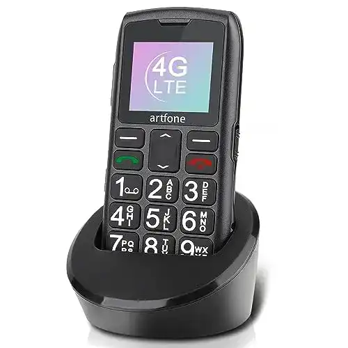 Artfone Seniorenhandy ohne Vertrag mit Ladestation und 4G-Funktionen
