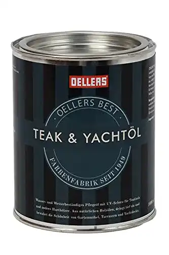 Holzschutzmittel Oellers Teak & Yachtöl für Holzpflege, 1 Liter