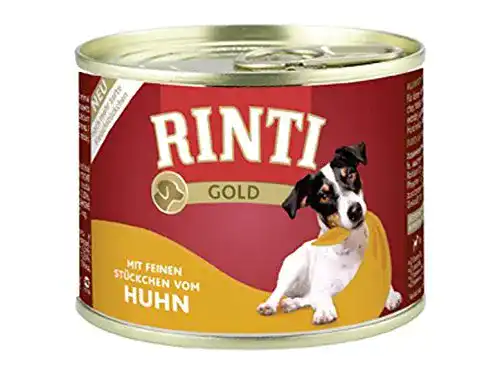 Rinti Gold Huhn Nassfutter für Hunde 12x185g – Getreidefrei