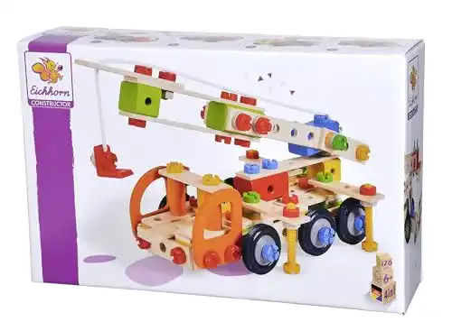 Eichhorn Constructor Kranwagen 100039094 aus Holzspielzeug
