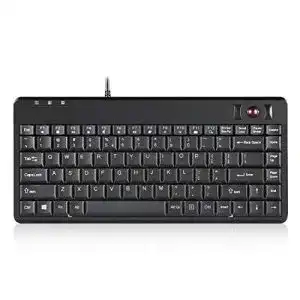 Perixx PERIBOARD-505H Plus Tastatur mit Trackball und USB-Hubs