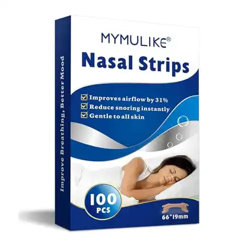 Nasenpflaster gegen Schnarchen MYMULIKE, 100 Stück Nasenstrips