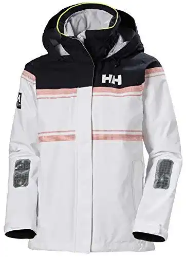 Segeljacke für Damen von Helly Hansen, Modell Saltro in Weiß, Größe L